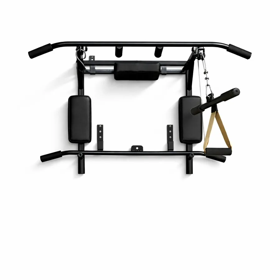 Barra multifuncional de pared con polea